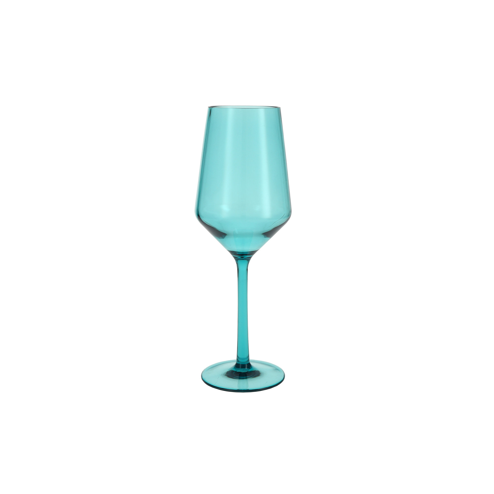 Fortessa Sole Outdoor Wine Glass, Aqua Sky Blue Green, 13 oz.