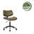 Flara Faux Leather Mid-Century Office Chair-242207876