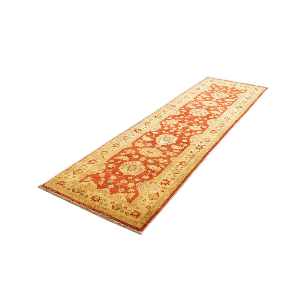 Tamrat Ziegler Hand Knotted Wool Red/Beige Indoor/Outdoor Rug