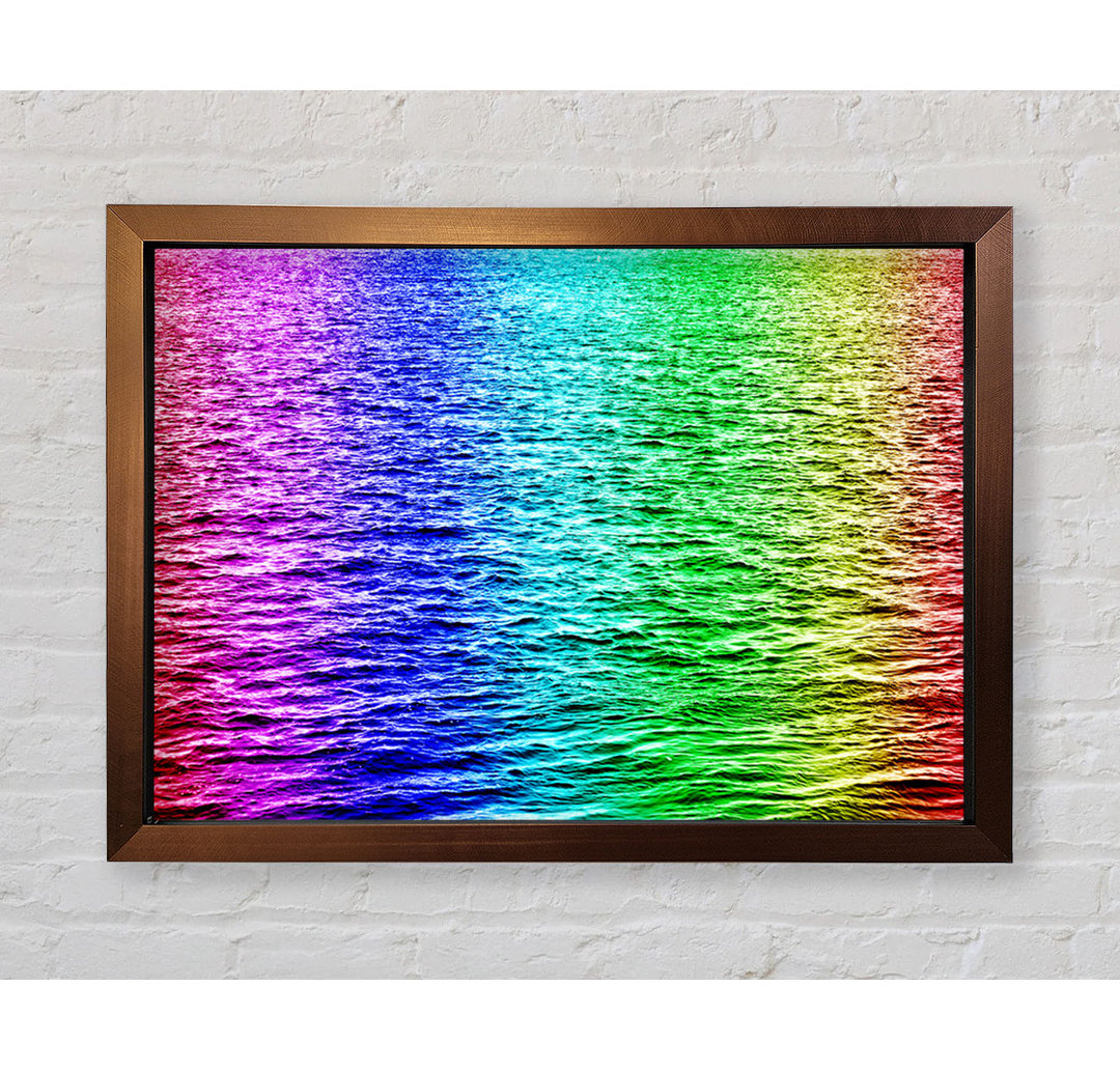 Gerahmtes Wandbild Rainbow Waters