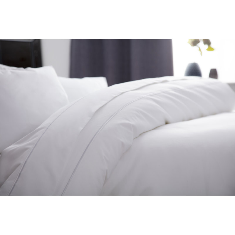Hotel Suite Collection Sateen Flat Sheet, Kingsize (5'), White