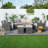 Wicker 6 - Person Patio Conversation Set with Cushions