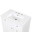 Meuble-lavabo de 30 pouces avec lavabo, armoire et tiroirs, panneau de fibres à densité moyenne durable et fabrication en bois massif pour les salles de bain modernes