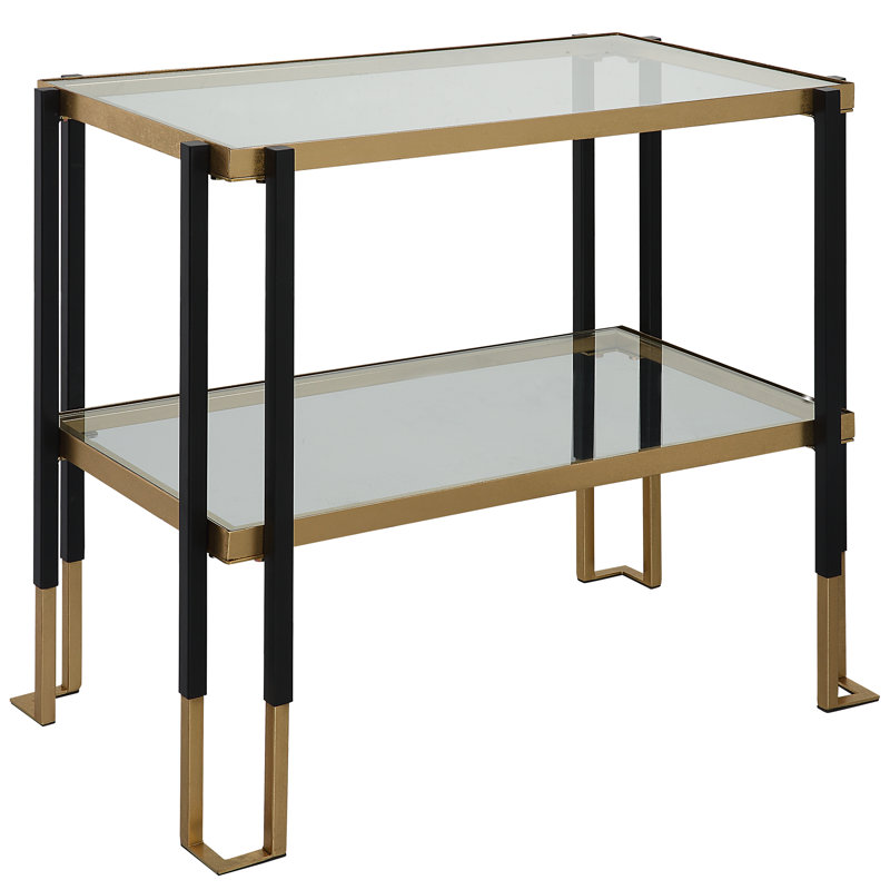 Nouvelle Glass Top End Table