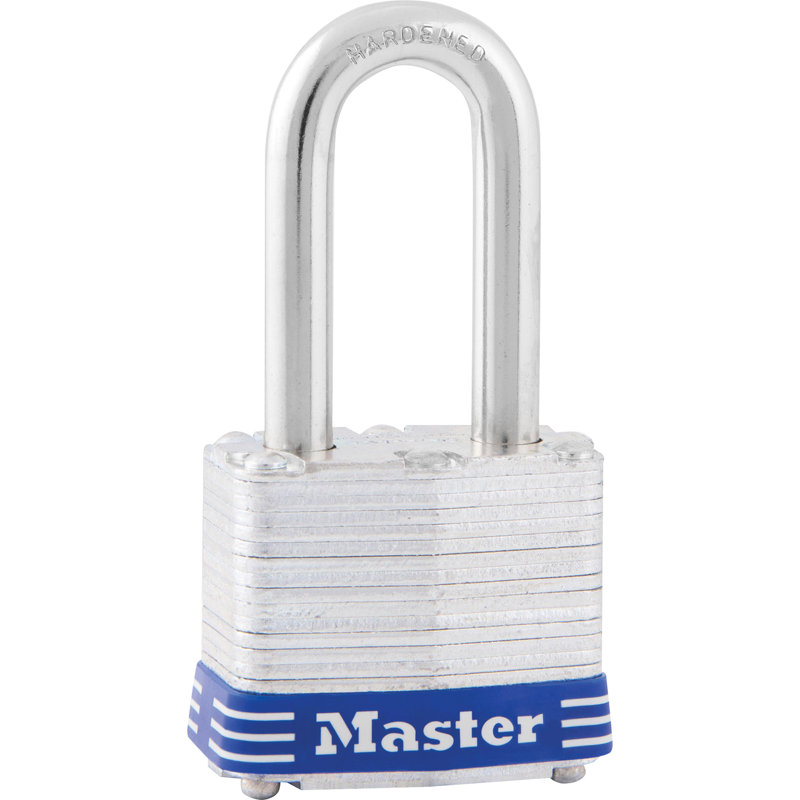 Master Lock Laminated Steel 1.5" Shackle Key Padlock