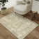 Tapis beige lavable avec envers antidérapant Ladonya