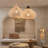 Derri 1-Light Coastal Large Rattan Pendant Light Rustic Wood Accent Ceiling Light-825015846-825015847