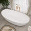 Baignoire de trempage profonde autoportante à surface solide 73 po. X 33 po.