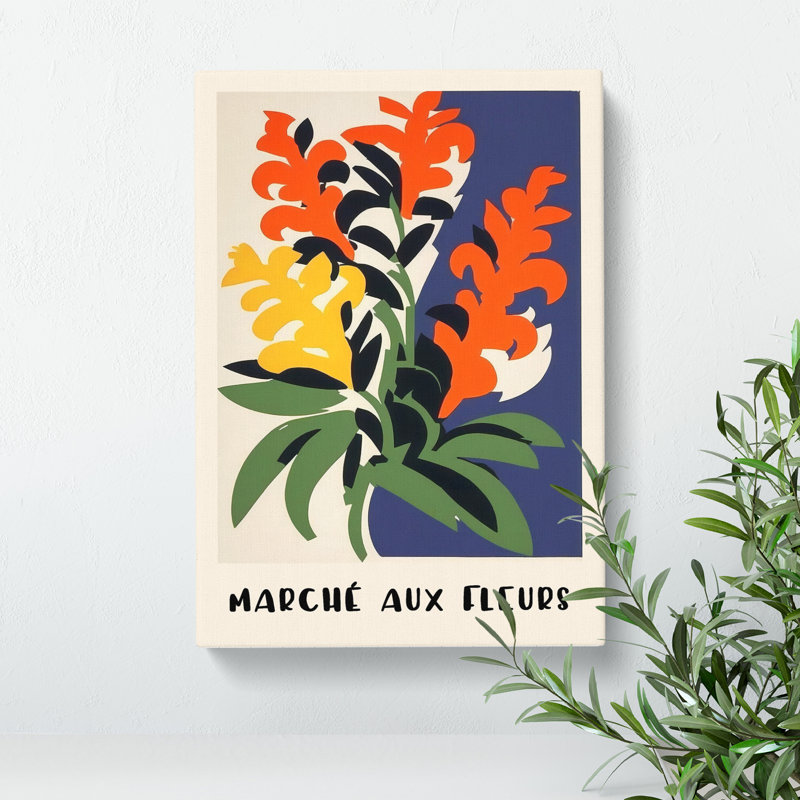 XMKTMKT-333 French Flower Market Exhibition No.1 - Wrapped Canvas Print, 50cm H x 35cm W x 3cm D