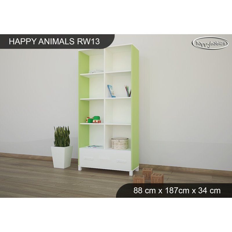 187cm H X 88cm W Animals Kids Cube, Green