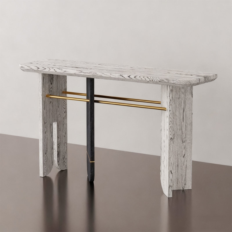 Console Retro Minimalist Art, H 33,46 po x l 62,99 po x P 17,72 po