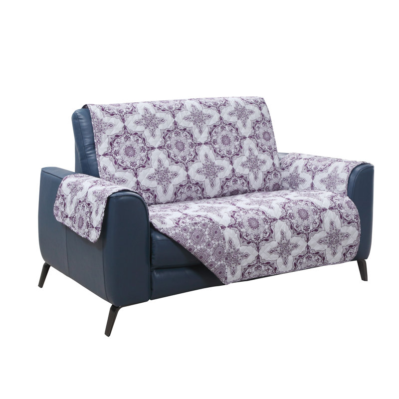 Housse pour causeuse Gibson, Polyester mauve / bleu