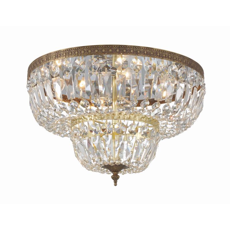 Plafonnier encastré 4 lumières 18 po Wehr, Spectra Swarovski
