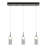 3 - Light Black LED Kitchen Island Pendant
