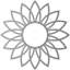 Médaillon de plafond 16 po x P 5 po x P 5 5/8 po x P 1/2 po Daisy-40714781-40714794