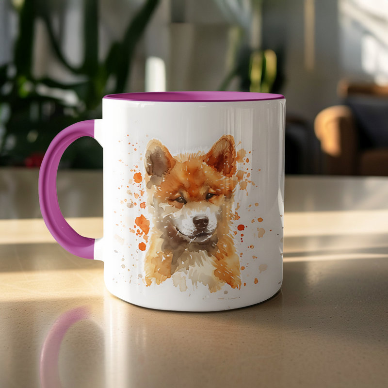 Ceramic Coffee Mug, Purple
