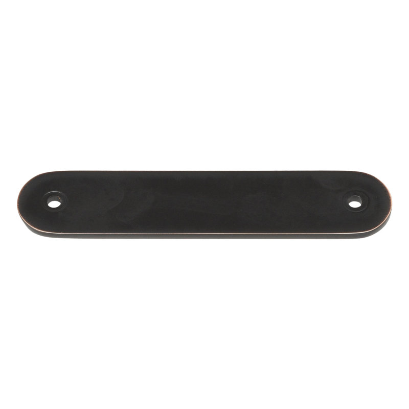 GlideRite Hardware 4-3/4 in. Rounded Backplate 3-3/4 in. Centre to Centre, 5343-96, Oil Rubbed Bronze