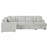 Thurston Grey Sleeper Sectional Sofa