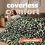 Silentnight Coverless 10.5 Tog Leaf Print Duvet and Pillowcase Set-116668726-116626627