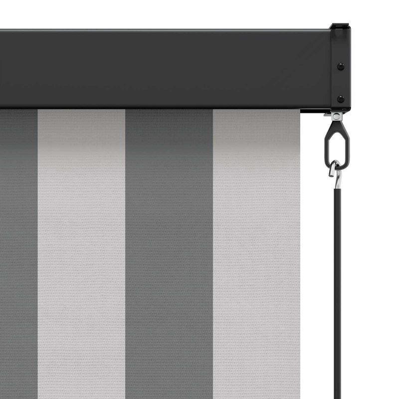 Roller shade, White/Anthracite, 100" W x 250" L