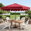 Parasol de patio 10 pi avec bouton poussoir inclinable et manivelle-2055473998