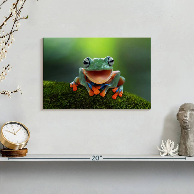 Brampt Happy Tree Frog, 8" H x 12" W