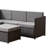 5 - Person Outdoor Wicker Patio Conversation Furniture Set With Storage Table-125039501
