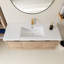 Meuble-lavabo mural simple 47 po avec plateau en résine Lillah-67237028