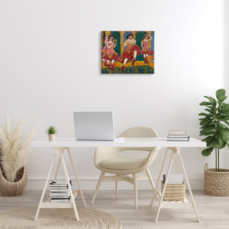 Art mural classique sur toile danseurs classiques par one1000paintings, H 16 po x l 20 po