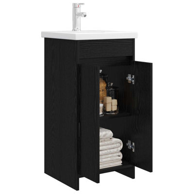 Single Bathroom Vanity with Ceramic Basin
