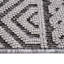 Tapis géométrique gris / blanc 5X7, métier à tisser et collection, teint, sans perte de poils, chic, pour chambre à coucher, tapis d'intérieur pour bureau à domicile 5X7, texture lisse, chambre de bébé, cuisine-salle à manger