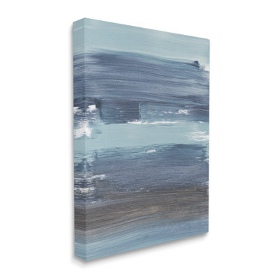 Océan bleu foncé vagues mouvements nautiques - peinture