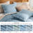 Bedsure Linen Cotton Blend Duvet Cover, PureWoven Cooling & Breathable Bedding Set for Hot Sleepers (Set of 3)-109911415-125353045