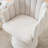 Upholstered  360° Swivel Barrel Accent Chair with Shell-Shaped Back-1014967445