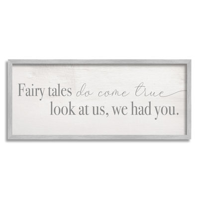 "Fairy Tales Come True Inspirational Family Children", art mural sur toile tendue XL par Daphne Polselli