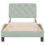 Structure de lit vidaXL sans matelas Piran gris clair 80 x 200 cm velours-121202818