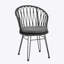 CHAISE, 2PCS avec 2 coussins, gris