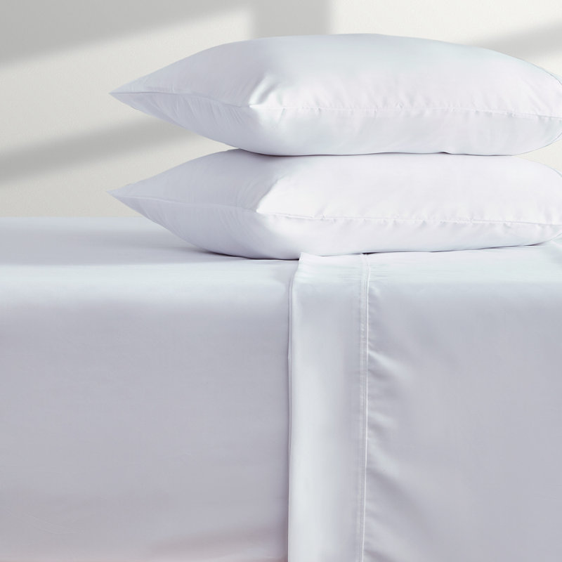 Extra Deep Pocket Sheet Set Sheet Set, Full/Double Sheet Set + Fitted Sheet + Pillowcase, White