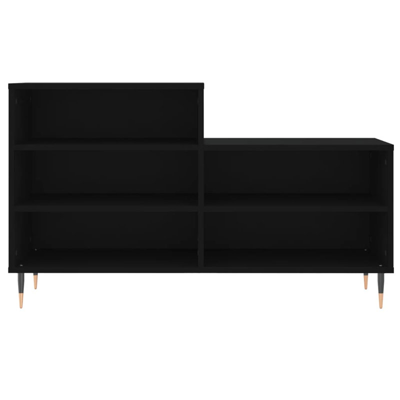10 Pair Shoe Storage Cabinet, Black