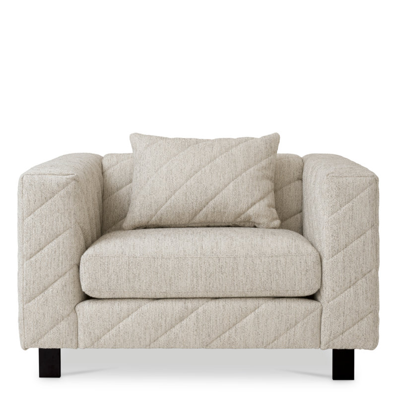 Avellino Club Chair, Splendor Light Gray Polyester Blend