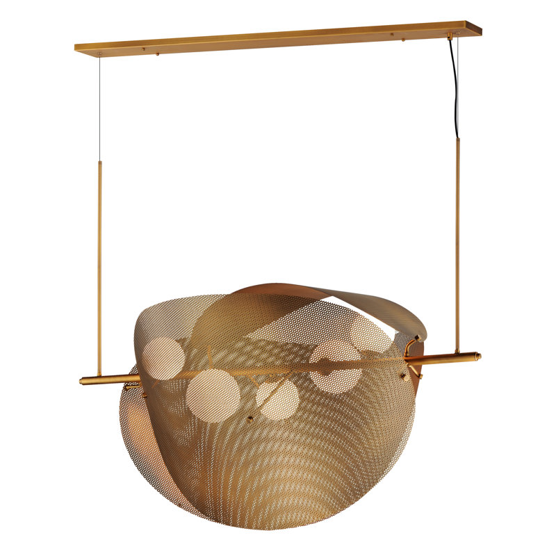 Chips 5 - Light LED Pendant, Natural Aged Brass, Natural Aged Brass