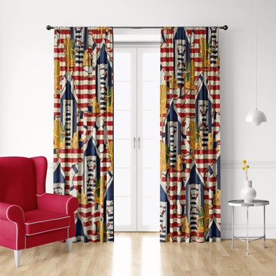 Semi Sheer Curtain Pair
