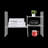 Adjustable Acrylic Desktop Shelf