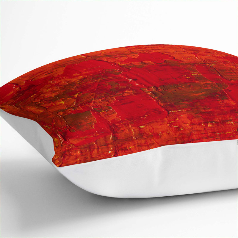 Abstract Square Throw Cushion, 55 x 55 cm, White