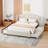 Aretin Upholstered Wingback Bed and 4 Drawers,Storage Bed,Platform Bed,Bed Frame-413227125