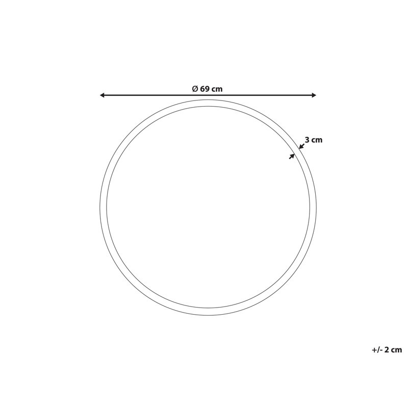 Plastic Round Wall Mirror
