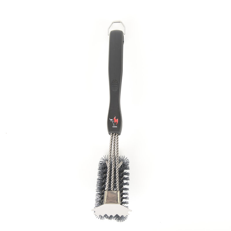 Brosse de nettoyage pour gril avec grattoir