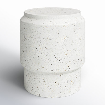 Cassis Concrete Accent Stool by Joss & Main