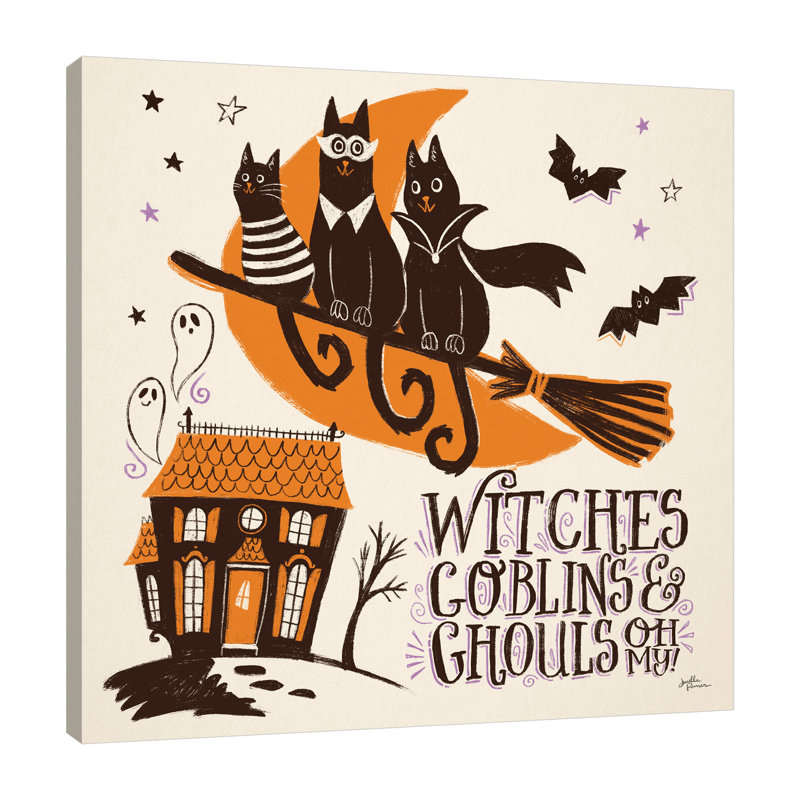 «Spooktacular II» par Janelle Penner, reproduction d'art graphique sur toile, H 30 po x l 30 po x P 1,5 po