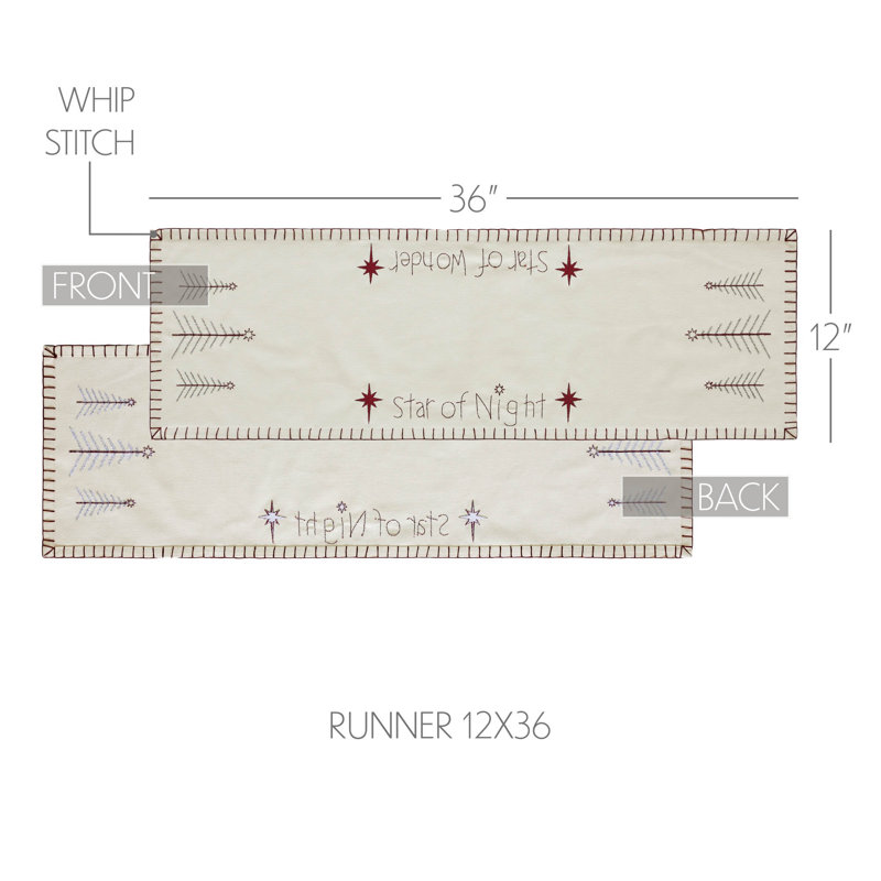 Chemin de table Jaaden, 36 po x 12 po
